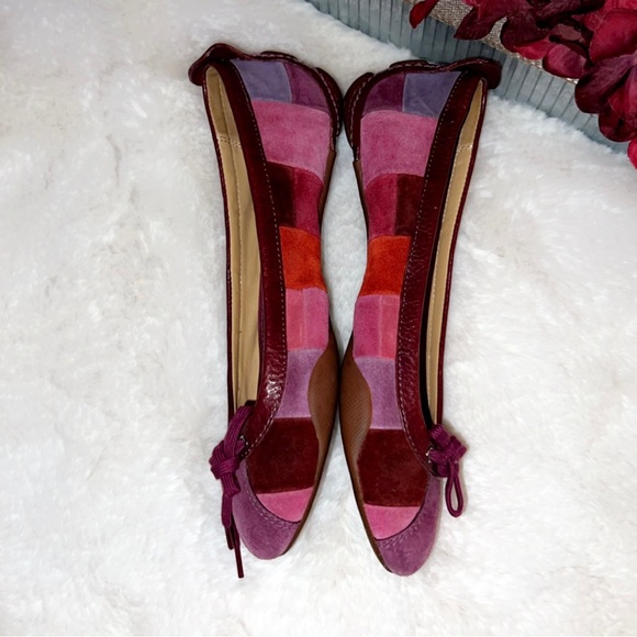 COACH Jenilee Patchwork Suede Flat - Picture 10 of 10